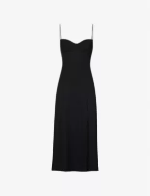 Reformation Nebraska Sweetheart Neck Dress worn by Anna Barton (Charlie  Murphy) as seen in Obsession (S01E04) | Spotern