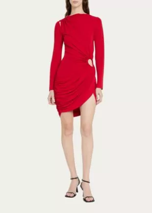 Monse Cutout Draped Jersey Mini Dress worn by Layla Keating (Greta  Onieogou) as seen in All American (S05E17) | Spotern