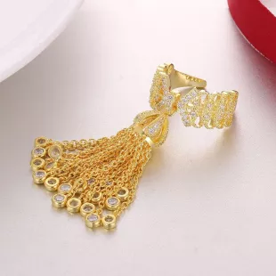 Vintage redimensionnable or Argent Or rose Bague à pompons - Etsy France