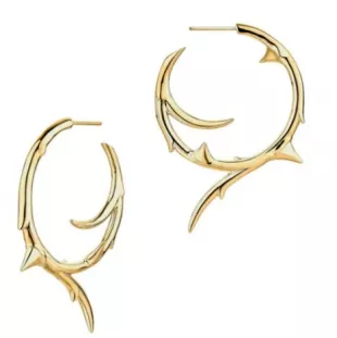 Rose Thorn Large Hoop Earrings
