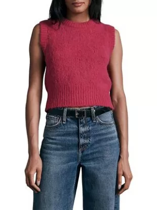 Edith Houndstooth Sweater Vest