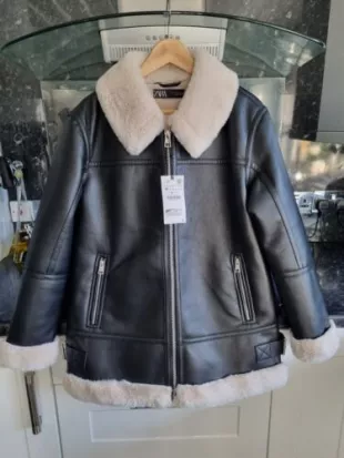 Zara - Brown Leather Jacket
