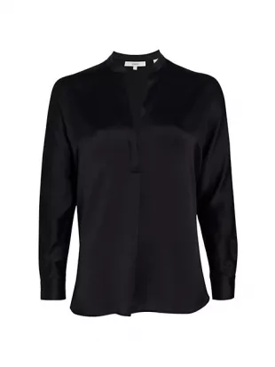 vince - Silk Long Sleeve Blouse