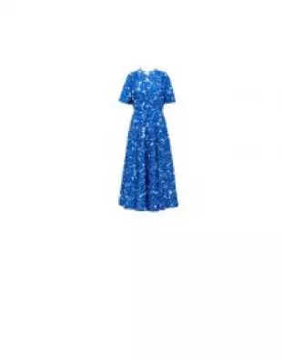 Printed Poplin Midi-dress