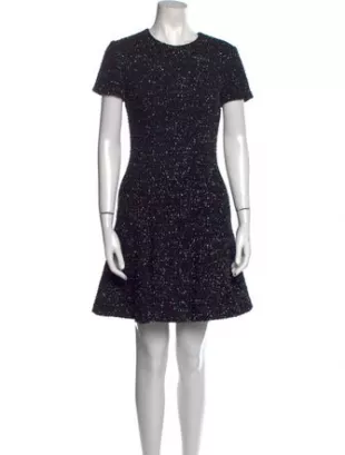 Crew Neck Mini Dress
