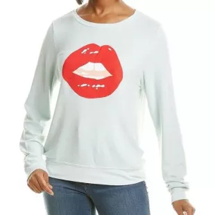 Synthetic Baggy Beach Jumper Tarte Lips Sweatshirt