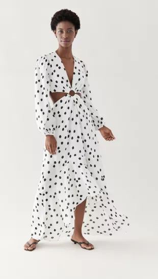 Jaelynn Printed Cut Out Dress