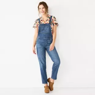 Goods for Life Cropped Jean Overalls