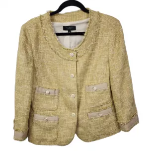 Yellow Gold Tweed Blazer J