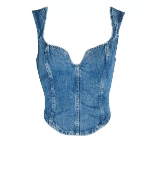 Mara Hoffman - Milla Organic Denim Corset Top