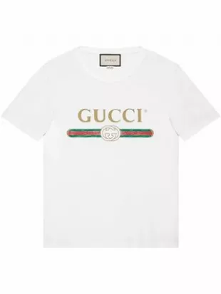 Gucci - Logo Print Cotton T-Shirt