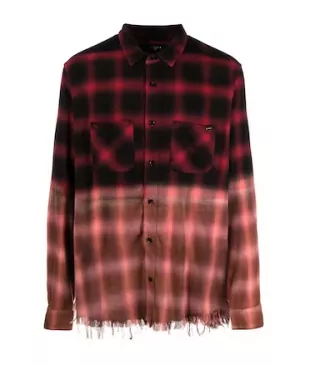 Amiri - Bleached Shadow Plaid Shirt