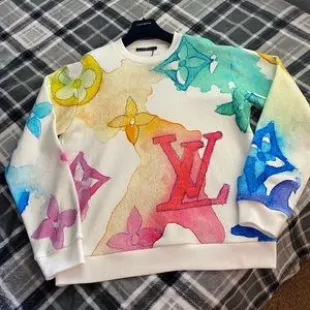 LV Watercolor Giant Monogram Sweatshirt
