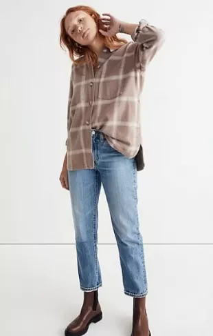 Flannel Kentwood Oversized Shirt-Jacket