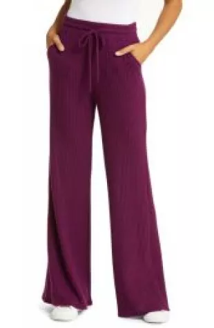 Free Style Waffle Knit Pants
