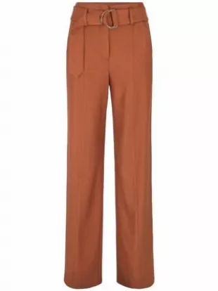 Sunny Belted Straight-Leg Trousers