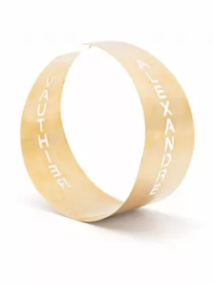 Maxi Logo-lettering Hoop Earrings