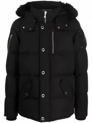 Faux-Fur Trim Padded Parka