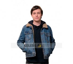 Love Simon Nick Robinson Blue Denim Jacket