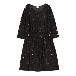 Robe  Noire étoiles