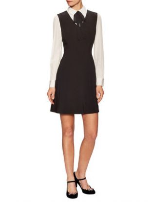 Bow Tie Crepe A Line Dress by Kate Spade New York