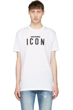 Dsquared2   T shirt blanc Icon Logo