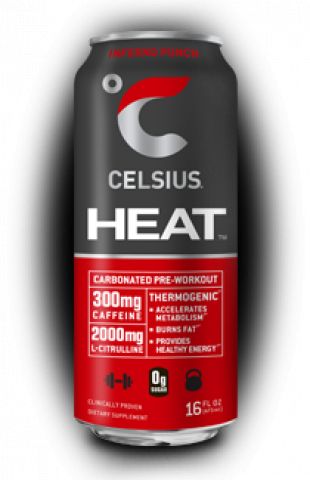CELSIUS HEAT - INFERNO PUNCH (12 DRINKS)