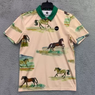Duvin Design co. - Polo Shirt Short Sleeve Horses