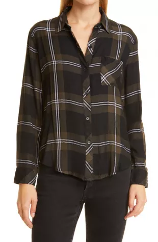 Hunter Plaid Button-Up Shirt