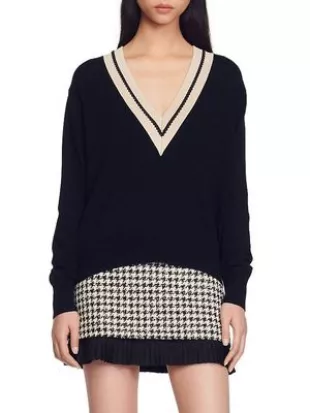 Bridget Knit V-Neck Sweater