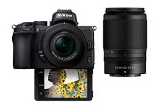 Z50 Compact Mirrorless Digital Camera with Flip Under "Selfie/Vlogger" LCD | 2 Zoom Lens Kit Includes: NIKKOR Z DX 16-50mm f/3.5-6.3 VR & NIKKOR Z DX 50-250mm F/4.5-6.3 VR