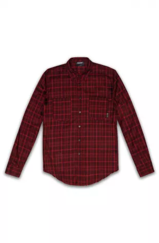 Six Week Residency - Red Rider Flannel Button Down Shirt