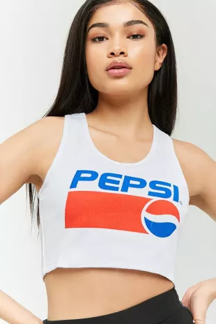 Forever 21 pepsi store crop top