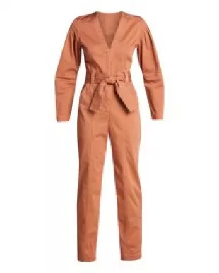 Cade Twill Belted Jumpsuit