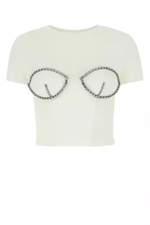 Bustier Cup Cropped T-Shirt
