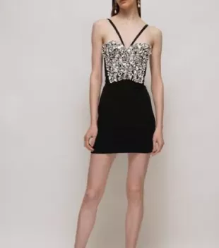 Crystal Embellished Corset Top