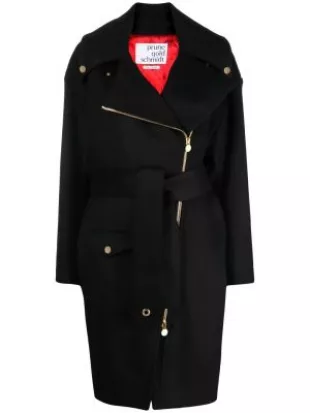 manteau Bonnie à coupe oversize - Noir