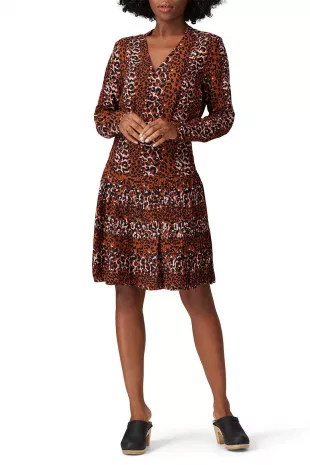 Cheetah Pleated Skirt Dress