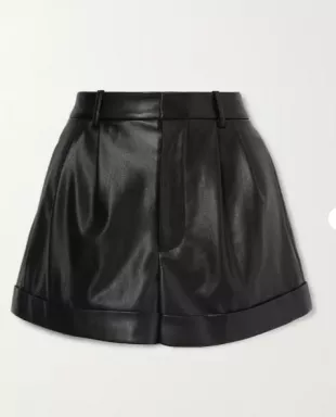 Conry Faux Leather Shorts