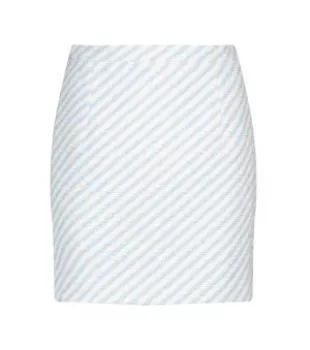 Striped Tweed Miniskirt