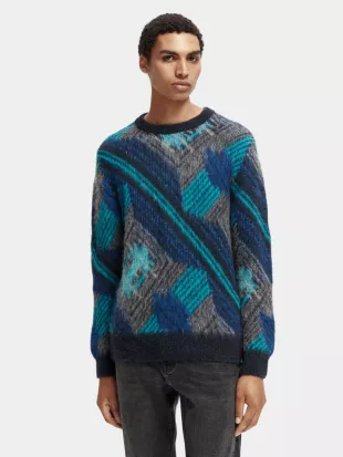 Panelled Jacquard Sweater