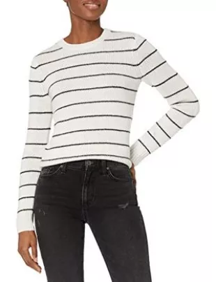 Striped Fitted Cashmere Sweater