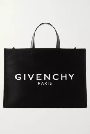 Givenchy - G-Tote medium Leather-trimmed Printed Canvas Tote