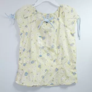 Yellow & Blue Floral Blouse