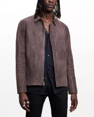 Men's Leather Zip Jacket