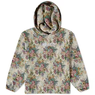 Floral Destiny Woven Hoody Natural