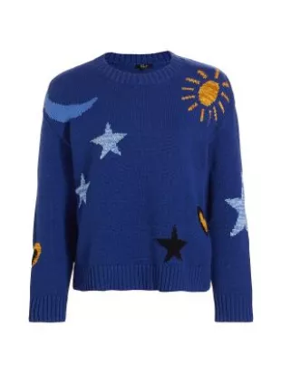 Zoey Celestial Crewneck Sweater
