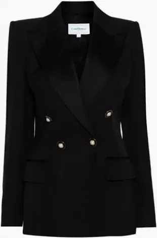 blazer à boutonnière croisée - Noir
