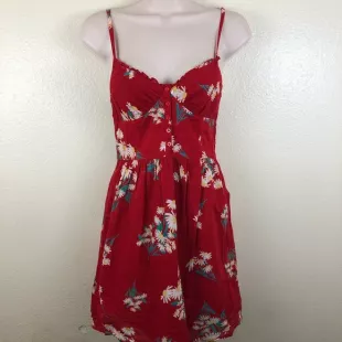strapless open back dress Floral Print Dress