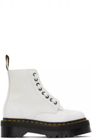 White Sinclair Ankle Boots